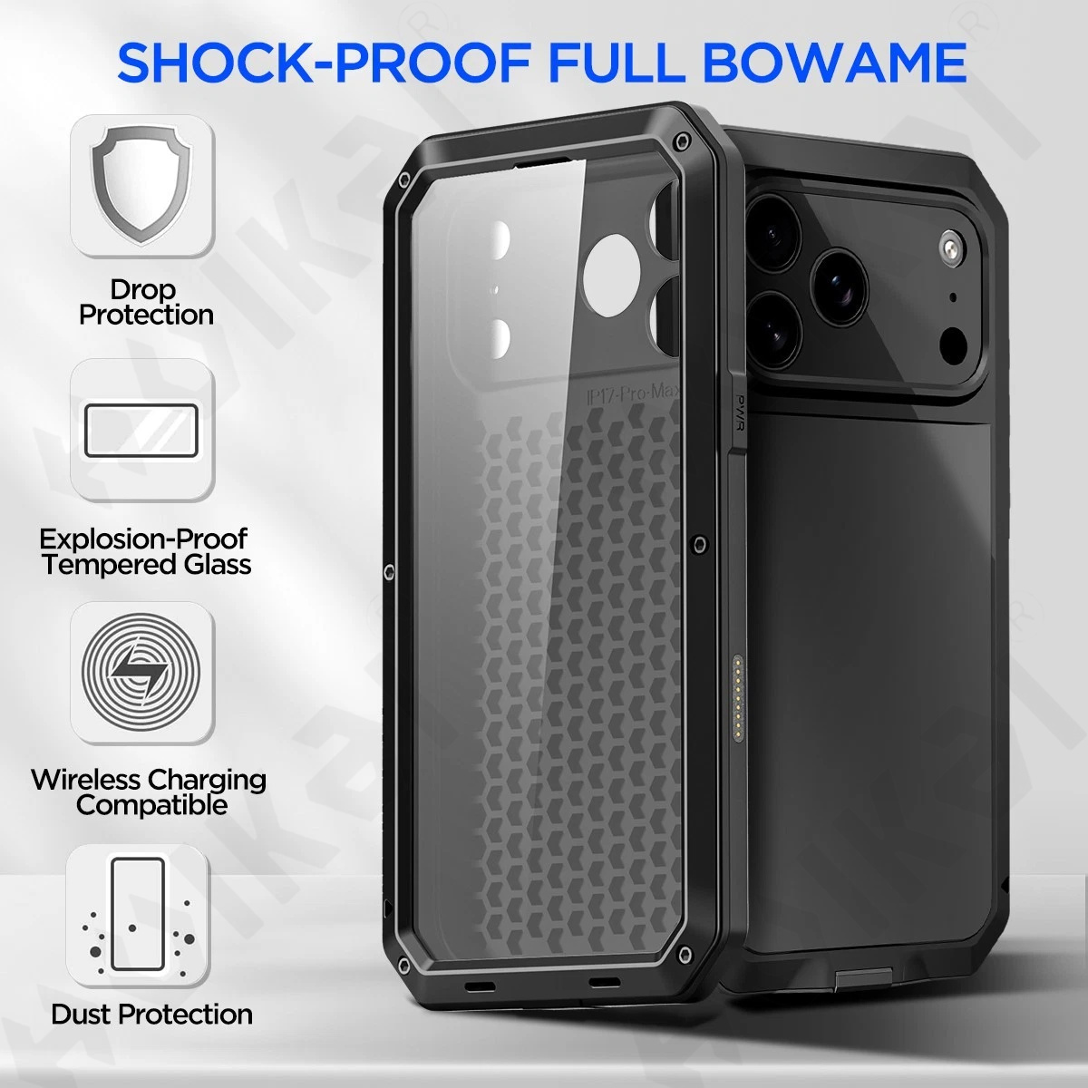 Funda para iPhone 18 17 16 15  - Heavy Duty 360 Full Body Protective Case reseña y precio